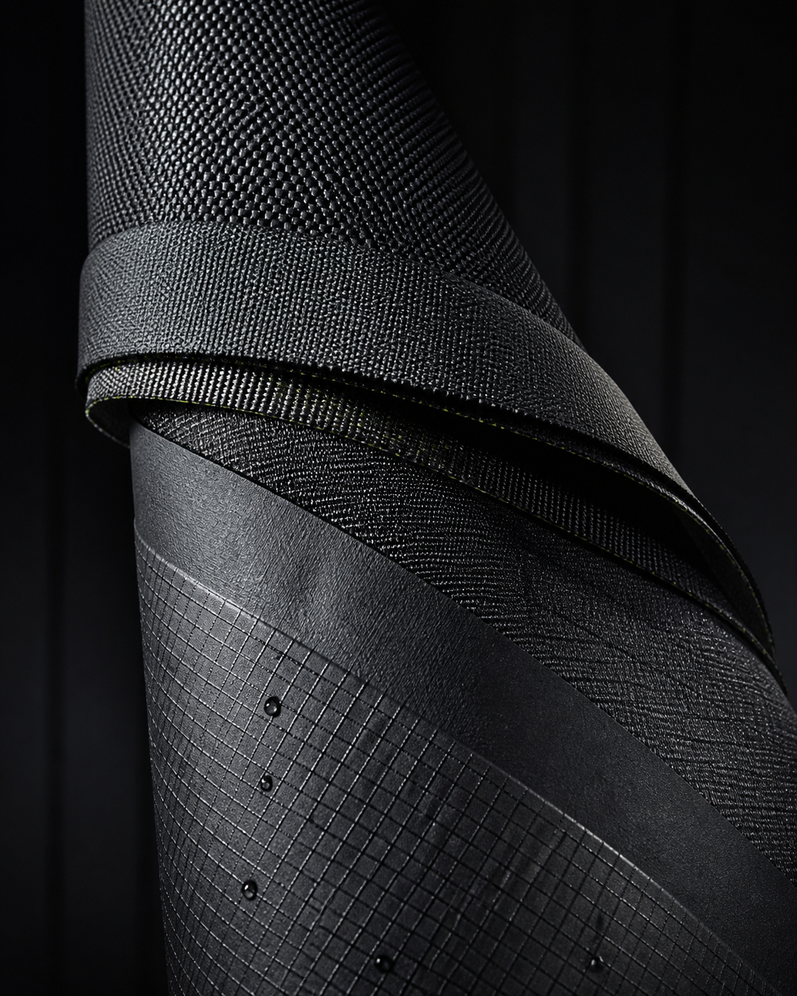Graphite performance textile with engineered layers and bonded construction